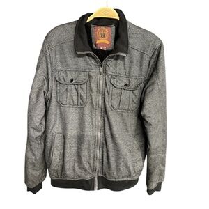 Men’s Ministry Of Fashion Charcoal Bomber Jacket
